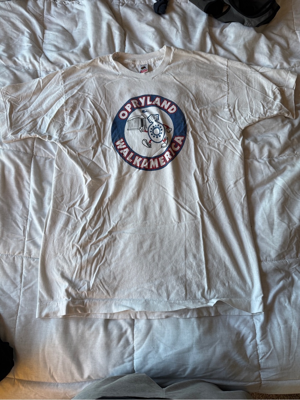 Fruit of the Loom White Opryland WalkAmerica Graphic Tee